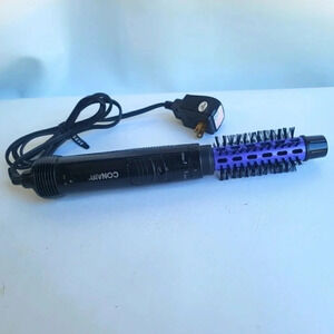 Conair Hot Air Jumbo Curling Iron Styling Brush (Model CD160PP3) Purple Black.